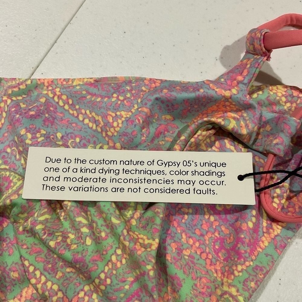 Gypsy 05 Crisscross Side Detail Colorful Patterned Bikini Bottom - Picture 4 of 9